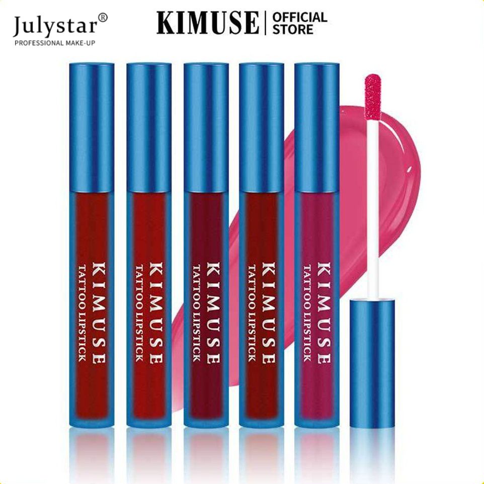 julystar-kimuse-tear-lip-gloss-matte-dye-lip-tear-ลิปสติกให้ความชุ่มชื้น-ลิปกลอส-tear-lip-glaze