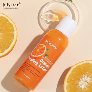 JULYSTAR MOOYAM 100ml Orange Peeling Lotion Peeling Oil Body Lotion Gentle Exfoliating Gel ลบผิวที่ตายแล้วไวท์เทนนิ่งบำรุงผิว