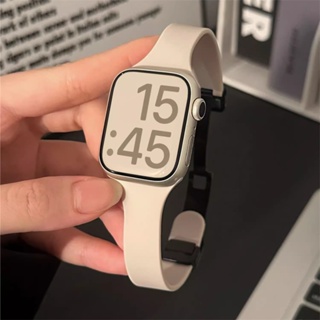 สายนาฬิกาข้อมือซิลิโคน สําหรับ Smart Watch Ultra 49 มม. Band 45 มม. 42 มม. 44 มม. 41 มม. 40 มม. 38 มม. 49 มม. iWatch 8 7 6 5 4 3 SE