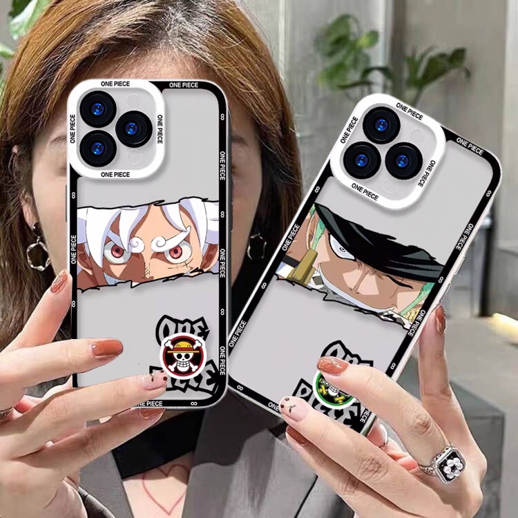 เคสโทรศัพท์มือถือแบบนิ่ม-tpu-ใส-กันกระแทก-ลายการ์ตูนญี่ปุ่น-one-piece-nica-luffy-สําหรับ-iphone-11-12-pro-6-6s-7-8-plus-x-xs-xr-max