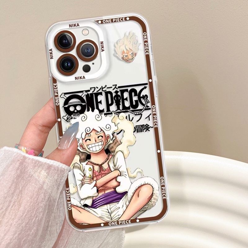 เคสโทรศัพท์มือถือแบบนิ่ม-tpu-ใส-กันกระแทก-ลายการ์ตูนญี่ปุ่น-one-piece-nica-luffy-สําหรับ-iphone-11-12-pro-6-6s-7-8-plus-x-xs-xr-max