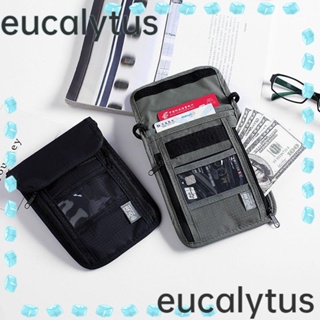 Eucalytus1 RFID กระเป๋าสตางค์ ผ้าไนล่อน กันน้ํา อเนกประสงค์ สําหรับผู้ชาย