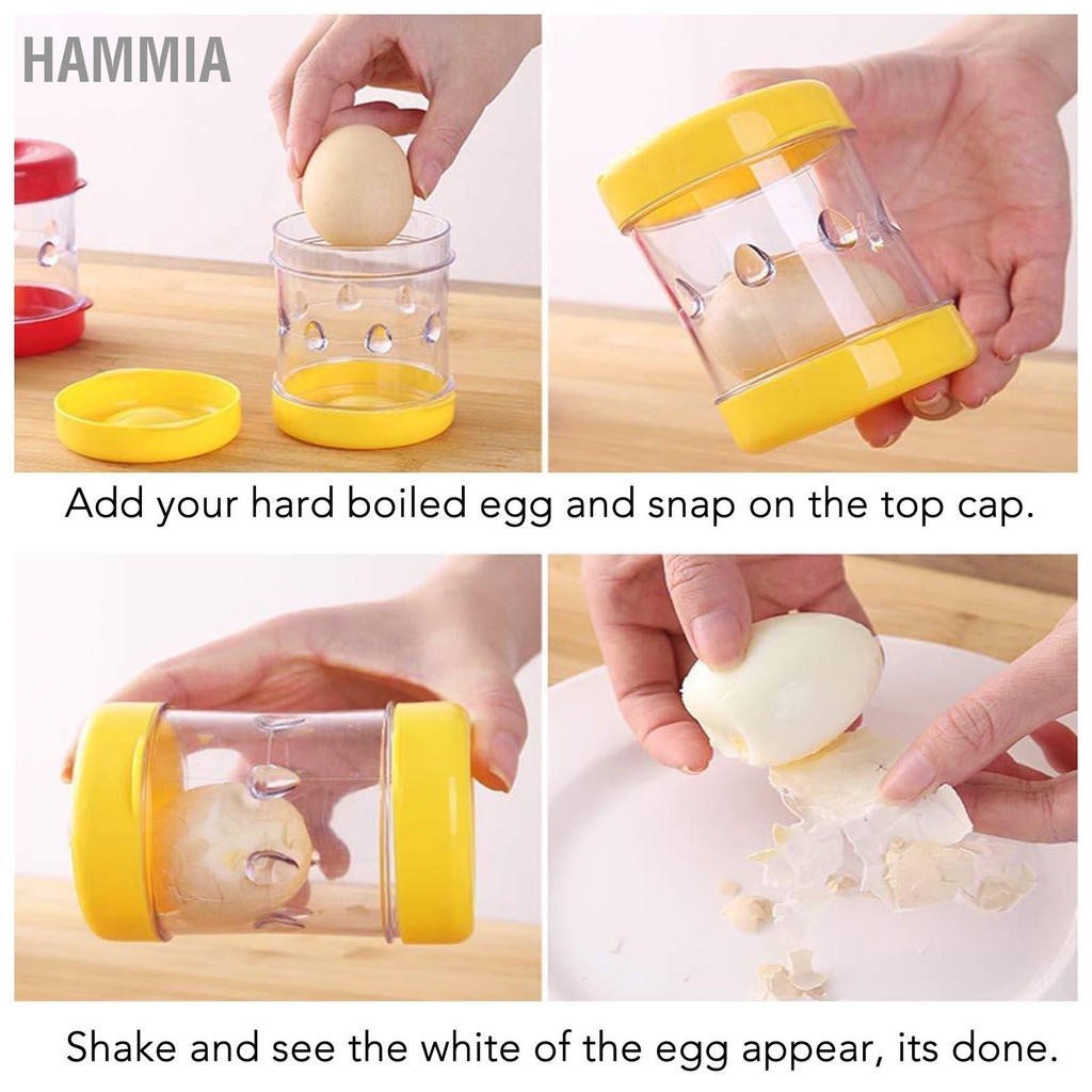 hammia-เครื่องปอกไข่ต้มแบบมือหมุน