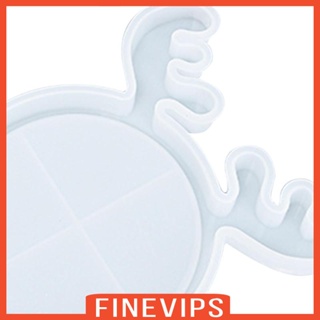 [Finevips] โมเดลถาดเรซิ่น รูปเทียนน่ารัก DIY สําหรับตกแต่งบ้าน ปาร์ตี้คริสต์มาส