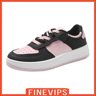 [Finevips] รองเท้าผ้าใบแพลตฟอร์ม พื้นหนา กันลื่น ใส่สบาย เหมาะกับการวิ่งจ๊อกกิ้ง แฟชั่นฤดูใบไม้ผลิ และฤดูร้อน สําหรับผู้หญิง