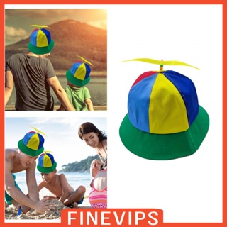 [Finevips] หมวกใบพัด หมวกเฮลิคอปเตอร์ ของขวัญที่ไม่ซ้ําใคร หลากสี สบาย ตลก แมลงปอ ลูกปัด หมวกรุ้ง หมวกด้านบน สําหรับชุดแฟนซี เครื่องแต่งกาย