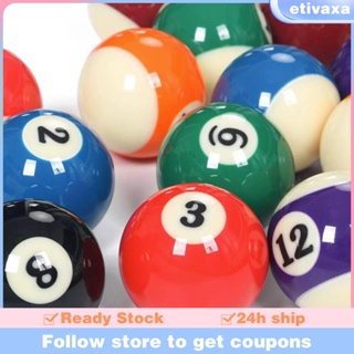 [Etivaxa] ลูกบอลบิลเลียดเรซิ่น อุปกรณ์เสริม สําหรับงานปาร์ตี้ 16 ชิ้น