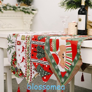 Blossomea ผ้าปูโต๊ะถักนิตติ้ง ลายคริสต์มาส ขนาด 35 X 180 ซม. สําหรับตกแต่งบ้าน