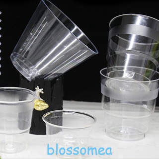 Blossomea แก้วช็อตพลาสติกใส ขนาด 30 มล. 50 มล. 90 มล.