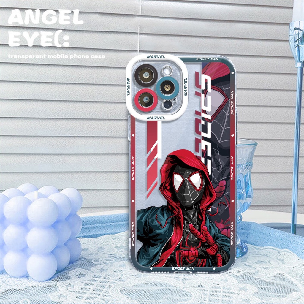 เคสโทรศัพท์มือถือแบบนิ่ม-tpu-ใส-กันกระแทก-ลาย-marvel-spider-man-miles-gwen-punk-hobie-สําหรับ-infinix-hot-8-9-10-10s-20-20i-30-30i-10i-12-play-note-30-30i