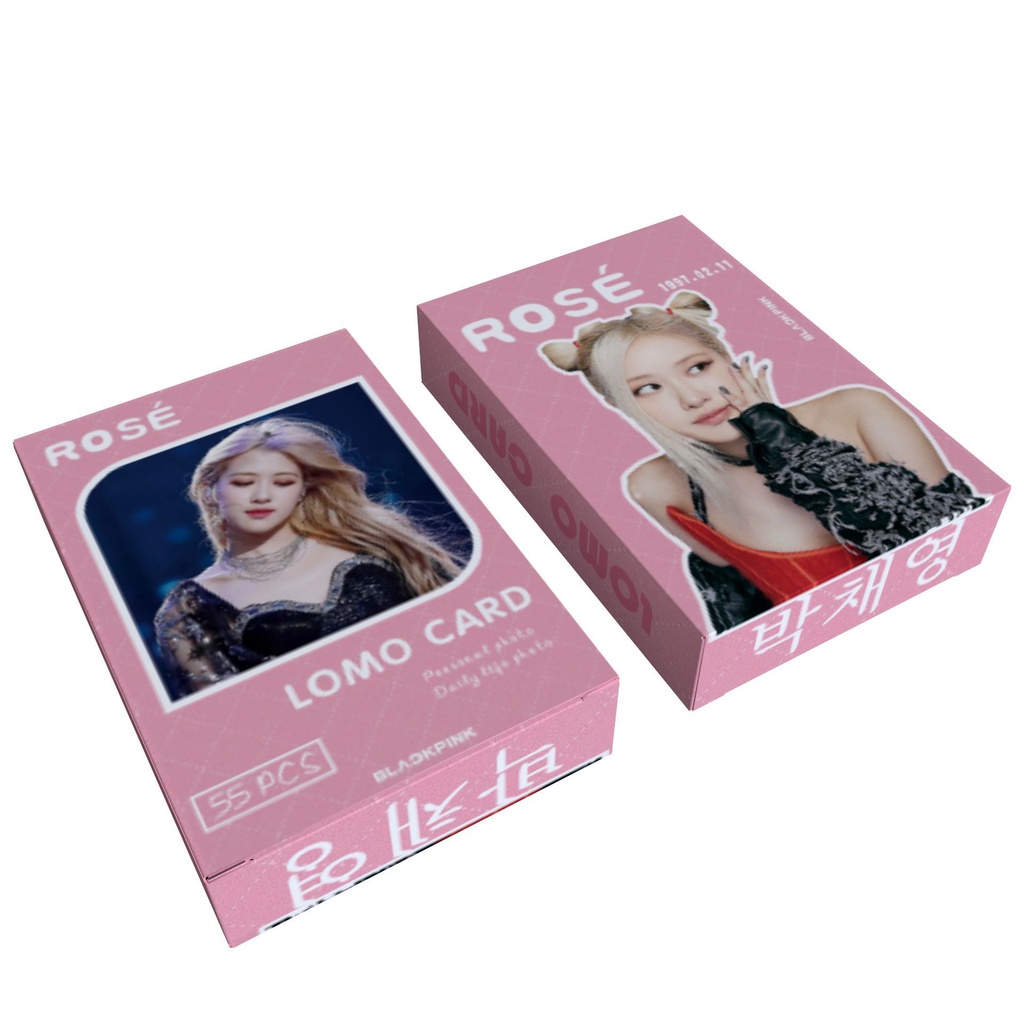 โปสการ์ด-อัลบั้มรูป-blackpink-rose-pink-lomo-23-55-ชิ้น-ชุด