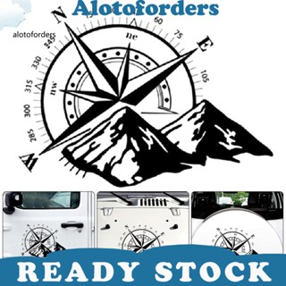 &lt;Alotoforders&gt; สติกเกอร์ ลายเข็มทิศ มีกาวในตัว สําหรับติดตกแต่งประตูรถยนต์