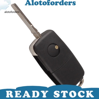 &lt;Alotoforders&gt; เคสรีโมตกุญแจรถยนต์ แบบพับได้ 2 ปุ่ม สําหรับ Golf Bora SEAT Skoda