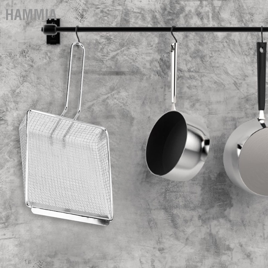 hammia-มัลติฟังก์ชั่ครัวสแตนเลสทำอาหารอาหารพลั่วทอดเฟรนช์ฟรายตาข่ายตักกรองกรอง