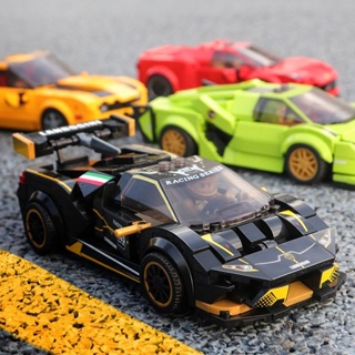 บล็อกตัวต่อเลโก้รถยนต์ 6 Lamborghini Enlightenment Racing Car 8 ของเล่นสําหรับเด็กผู้ชาย