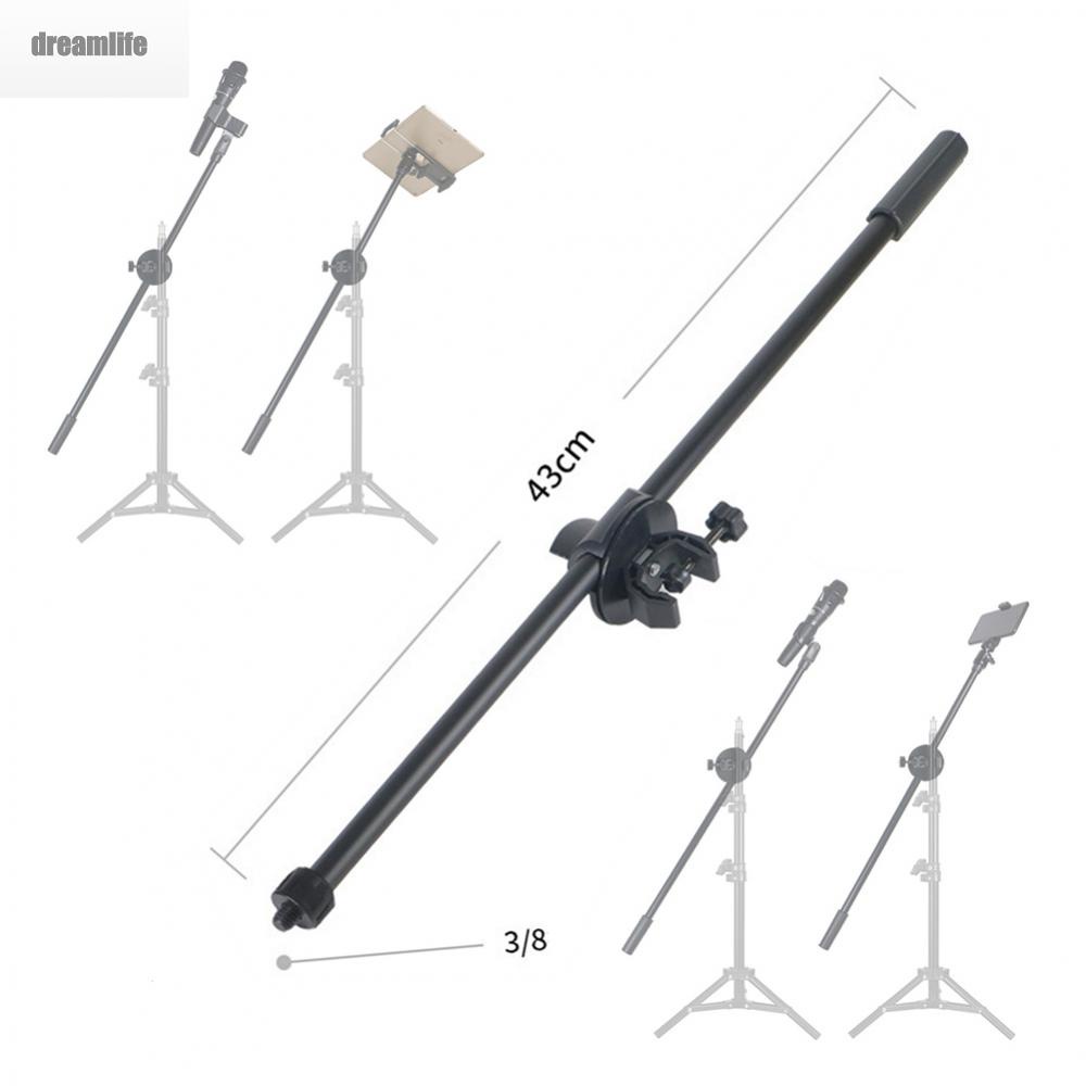 dreamlife-microphone-stand-black-clamp-easy-to-install-tube-diameter-within-2-5cm