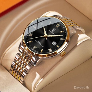 Poedagar Swiss Brand [พร้อมส่ง] 869 นาฬิกาข้อมือควอตซ์แฟชั่น กันน้ํา มีปฏิทินเรืองแสง สําหรับบุรุษ