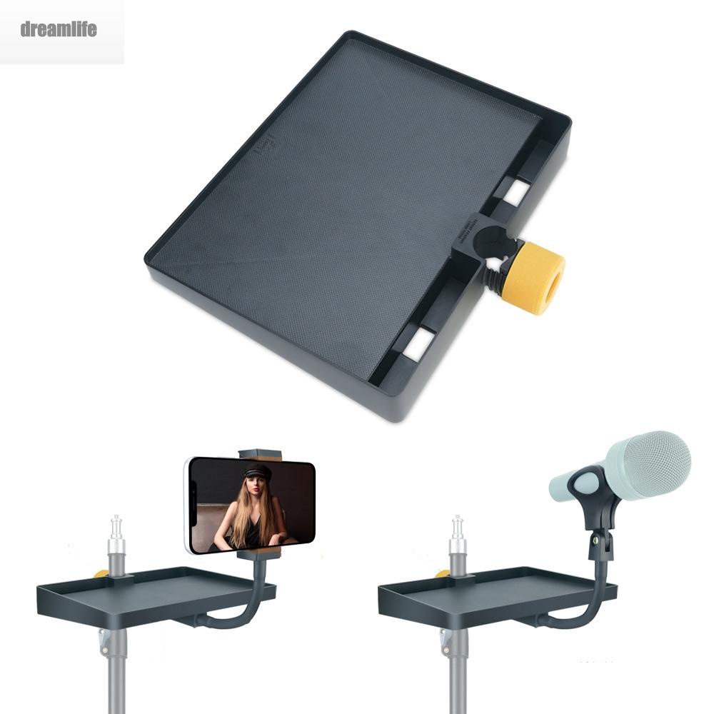 dreamlife-innovative-sound-card-tray-with-adjustable-phone-holder-for-music-setup