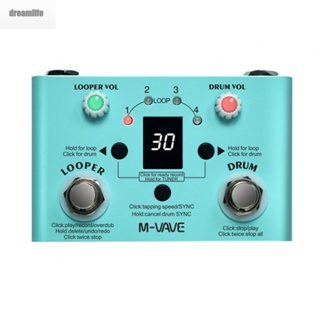 【DREAMLIFE】Multi Effect Pedal 30 Drums Guitar Effect Pedal M-VAVE Recoding Time Tuner