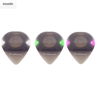 【DREAMLIFE】LED Guitar Pick 1 Piece 400x35x5mm Plastic White/green/purple Brand New