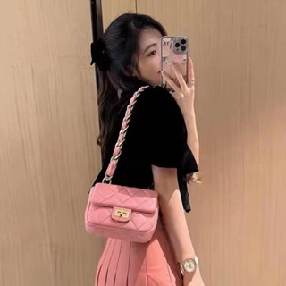 Xiao Xiangfeng Lingge thick chain bag Advanced sense underarm bag female 2023 new oblique straddle one-shoulder handbag