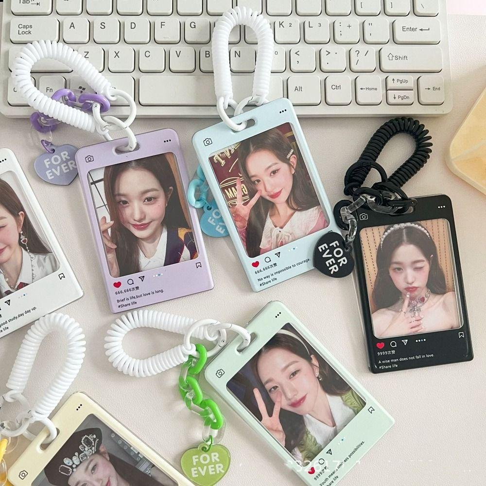 bo-เคสใส-ใส่บัตร-รูปภาพ-ไอดอล-หัวใจ-ศิลปินเกาหลี-ของขวัญ-สําหรับเด็กผู้หญิง