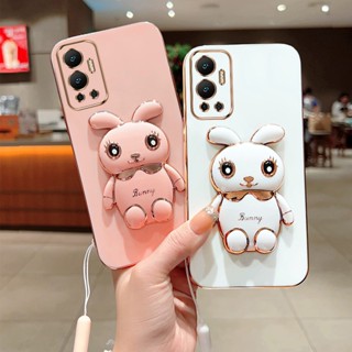 เคสโทรศัพท์มือถือ ซิลิโคนนิ่ม พร้อมขาตั้ง พับได้ สําหรับ Infinix Hot 12 Play Smart 7 X6515 Note 30i