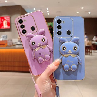 เคสโทรศัพท์มือถือ ซิลิโคนนิ่ม พร้อมขาตั้ง พับได้ สําหรับ Infinix Tecno Spark GO 2022 8C KG5 KG5j KG5k