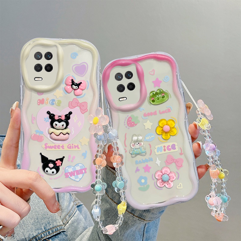 เคส-realme-8-5g-เคสโทรศัพท์มือถือ-ลายการ์ตูนครีม-3d-แฟชั่น-สําหรับ-realme-8-5g