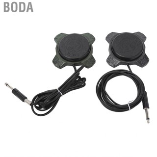 Boda 2pcs Tattoo Foot Pedal Switch Slip Resistant for Power Supply with 1.85m Cable Green Silver