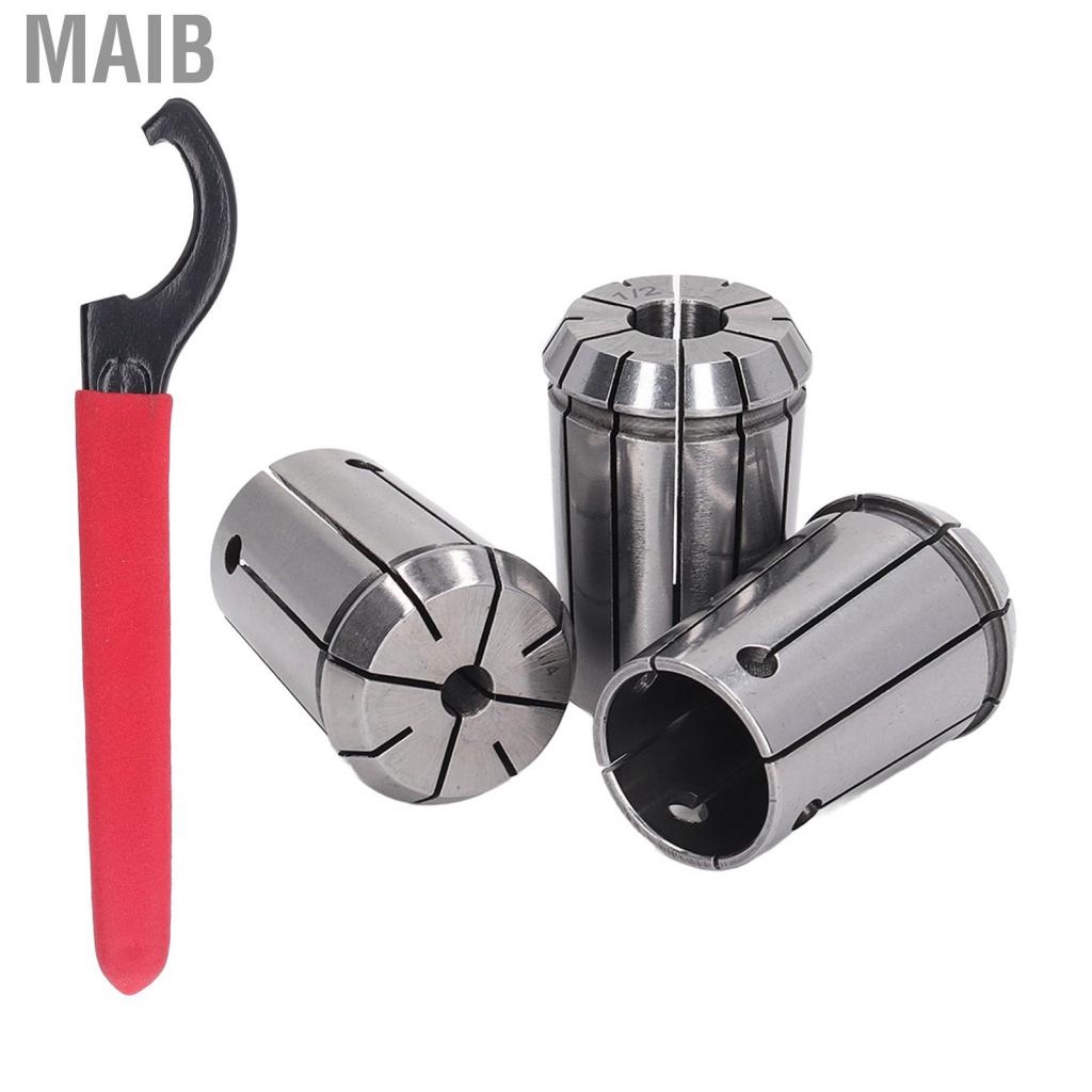Maib 3x Collet Chuck Spring Steel OZ25 1/2 1/4 1/8 For Milling Machine ...