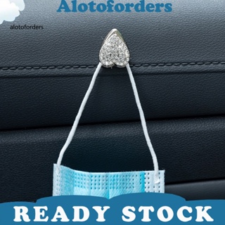 &lt;Alotoforders&gt; ไม้แขวนเสื้อ รูปหัวใจ ประดับพลอยเทียม สําหรับแขวนกระเป๋า กุญแจ รถยนต์