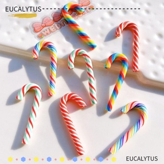 Eutus เครื่องประดับเรซิ่น รูปต้นคริสต์มาส แฮนด์เมด หลากสี สําหรับทําเครื่องประดับ กิ๊บติดผม DIY 10 ชิ้น