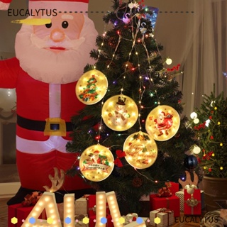 Eutus โคมไฟ LED รูปซานตาคลอส สําหรับตกแต่งคริสต์มาส