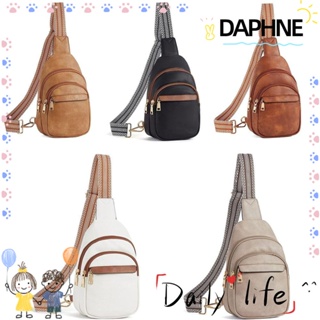 Daphne กระเป๋าสะพายไหล่ หนังเทียม น้ําหนักเบา ปรับสายได้ กันน้ํา ไม่ซีดจาง สําหรับผู้หญิง