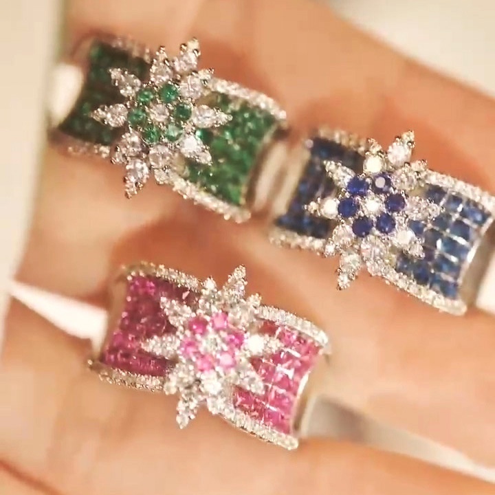 แหวนแฟชั่น-อเนกประสงค์-ฝังมงกุฎราชินีทับทิม-สําหรับผู้หญิง