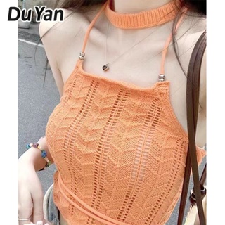 Du Yan ใหม่ เสื้อท็อปส์ แขนกุด กลวง เข้ากับทุกการแต่งกาย แฟชั่นฤดูร้อน สําหรับผู้หญิง 2023