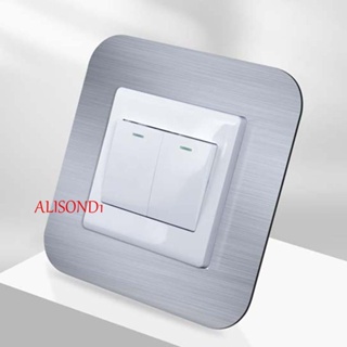 Alisond1 สติกเกอร์หัวเข็มขัด ป้องกันสวิตช์ไฟ สําหรับตกแต่งบ้าน ห้องนั่งเล่น
