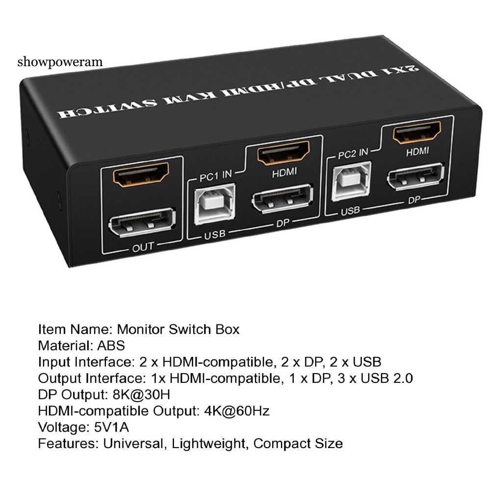 spm-สวิตช์แปลงวิดีโอ-hdmi-แชร์อุปกรณ์-usb-พร้อมพอร์ต-usb-แชร์คีย์บอร์ด-เมาส์-สําหรับสํานักงาน