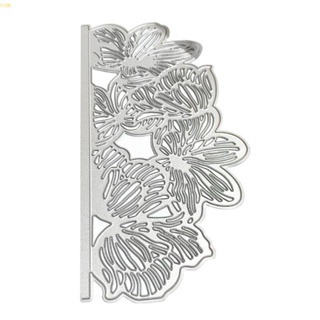 Com* แผ่นแม่แบบโลหะ ตัดลายดอกไม้ DIY สําหรับตกแต่งสมุด อัลบั้ม แสตมป์ กระดาษ การ์ด