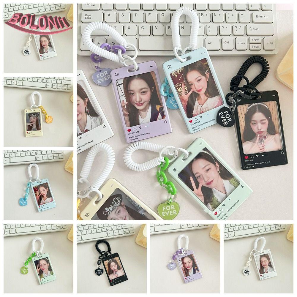 bo-เคสใส-ใส่บัตร-รูปภาพ-ไอดอล-หัวใจ-ศิลปินเกาหลี-ของขวัญ-สําหรับเด็กผู้หญิง