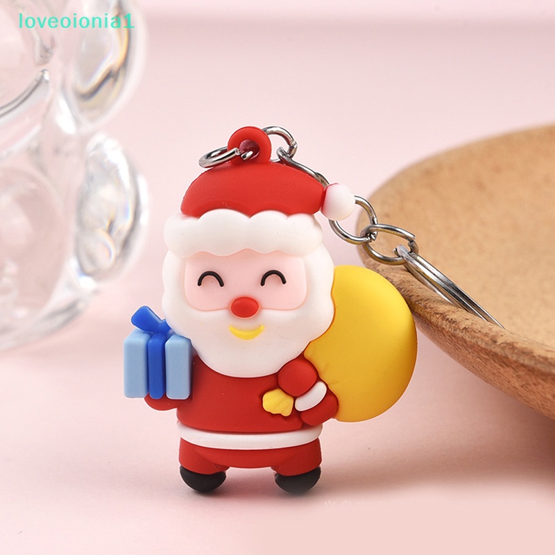 loveoionia1-พวงกุญแจ-จี้ตุ๊กตาซานตาคลอส-ต้นคริสต์มาส-กวางน่ารัก-สําหรับเด็ก-เพื่อน-ของขวัญ-br