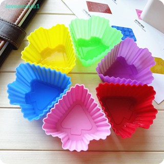 Loveoionia1 แม่พิมพ์ซิลิโคน รูปลูกศร สุ่มสี สําหรับทําคัพเค้ก มัฟฟิน เบเกอรี่ 1 ชิ้น
