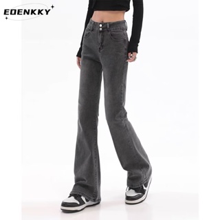 EOENKKY  กางเกงขายาว กางเกงยีสน์ผู้หญิง ทรงหลวม ๆ ตรง Retro Hip Hop Pants 2023 NEW Style  Comfortable fashion ทันสมัย Trendy A97L8AP 36Z230909
