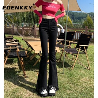 EOENKKY  กางเกงขายาว กางเกงยีสน์ผู้หญิง ทรงหลวม ๆ ตรง Retro Hip Hop Pants 2023 NEW Style  Beautiful คุณภาพสูง Stylish สวย A97L8B3 36Z230909