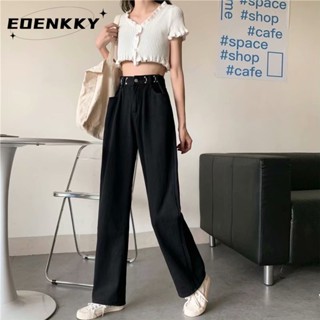 EOENKKY  กางเกงขายาว กางเกงยีสน์ผู้หญิง ทรงหลวม ๆ ตรง Retro Hip Hop Pants 2023 NEW Style  คุณภาพสูง รุ่นใหม่ High quality ทันสมัย A97L89C 36Z230909