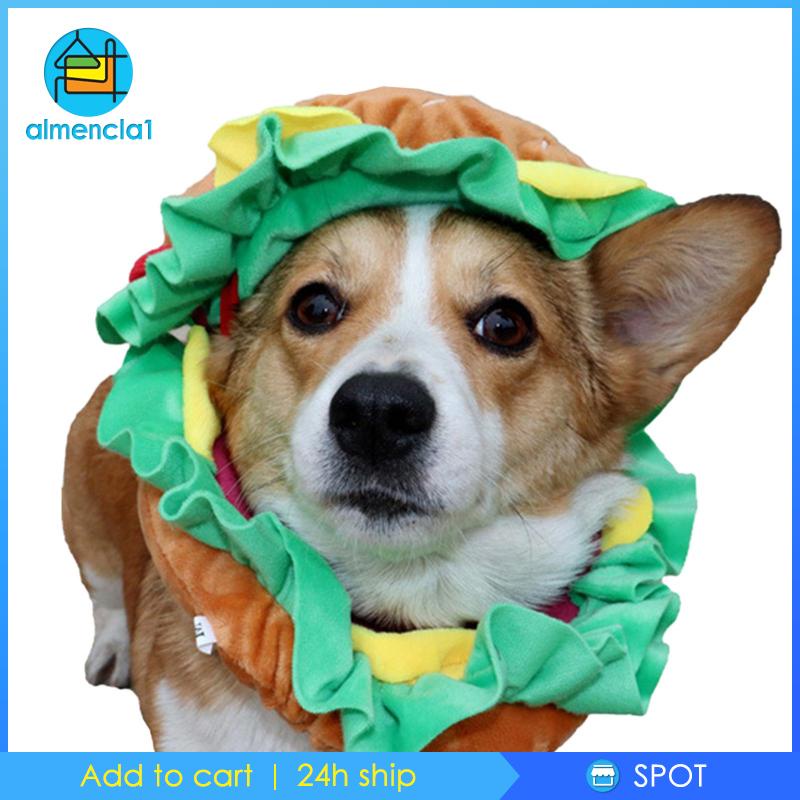 almencla1-หมวกแฮมเบอร์เกอร์-เครื่องแต่งกาย-สําหรับสัตว์เลี้ยง-สุนัข-แมว-ขนาดเล็ก