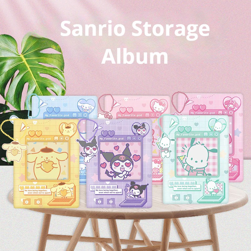 sanrio-ใหม่-อัลบั้มลายการ์ตูนอนิเมะ-kuromi-cinnamoroll-my-melody-hello-kitty-ขนาดเล็ก-สําหรับเด็กผู้หญิง