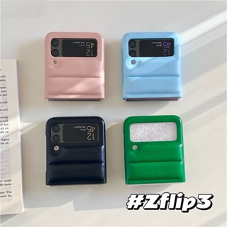 เคสโทรศัพท์สำหรับ Samsung Z Flip 3 Color กันกระแทก สีลูกกวาด