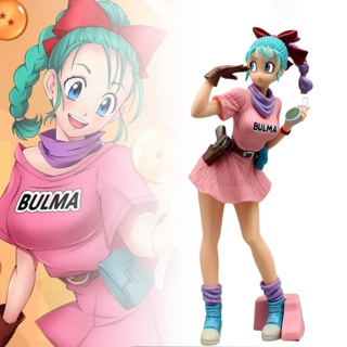 โมเดลฟิกเกอร์ อนิเมะ Dragon Ball Bulma Beautiful Girl Statue ขนาด 25 ซม. ของเล่นสําหรับเด็ก